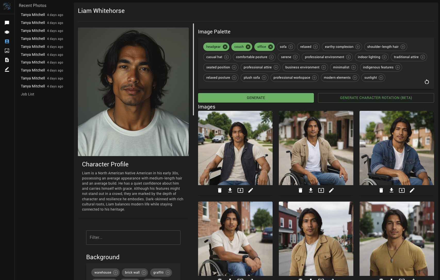 Support training narratives with photos